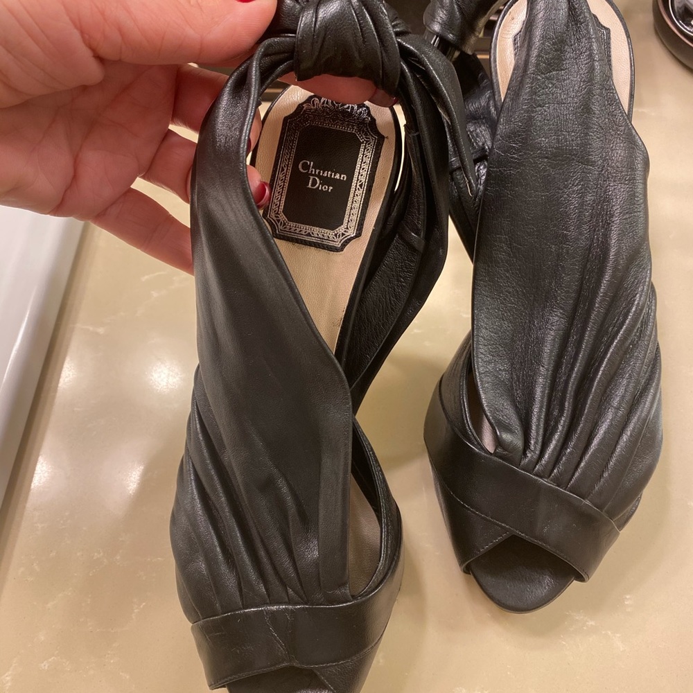 Christian Dior shoes platform sling back - Picture 8 of 13